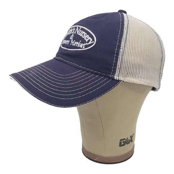 Smiths Nursery Farmers Market Mesh Snapback Cap Trucker Baseball Hat Outdoor Cap - Picture 3 of 12